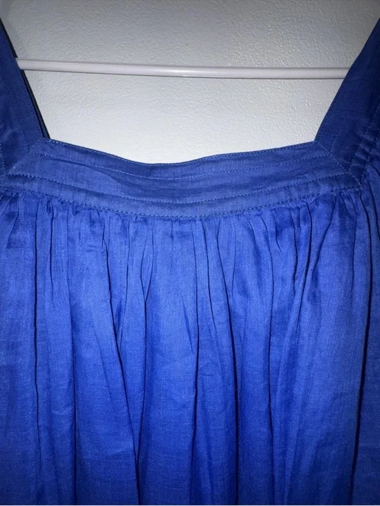 Banana Republic Cobalt Blue Square-Neck Maxi Dress with Tie Waist - Picture 6 of 11